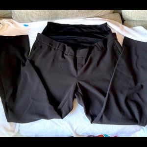 Old Navy black, fold over, maternity trousers